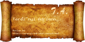 Terényi Adrienn névjegykártya